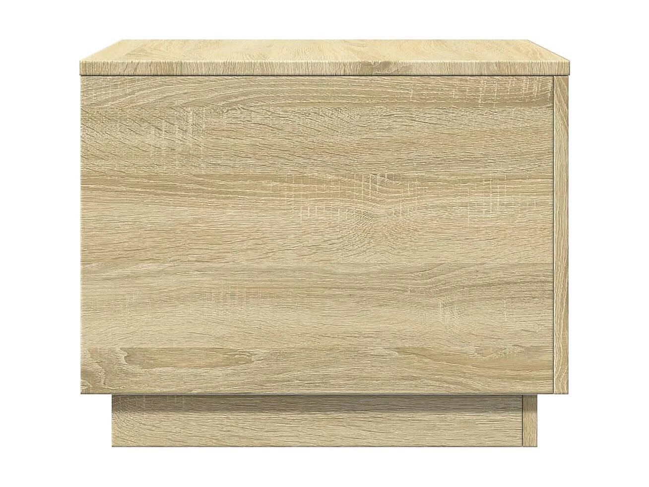 Salontafel met LED-verlichting 50x50x40 cm sonoma eiken