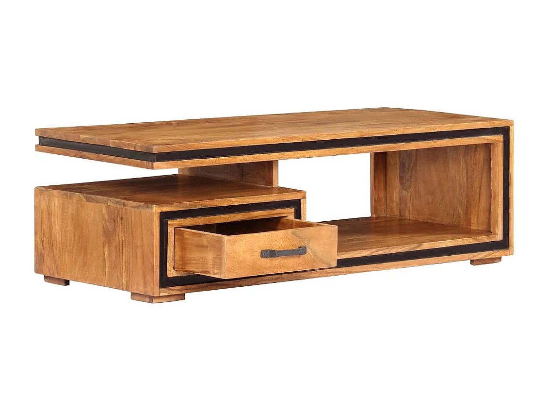 Mesa de centro 100x45x33 cm madeira de acácia maciça