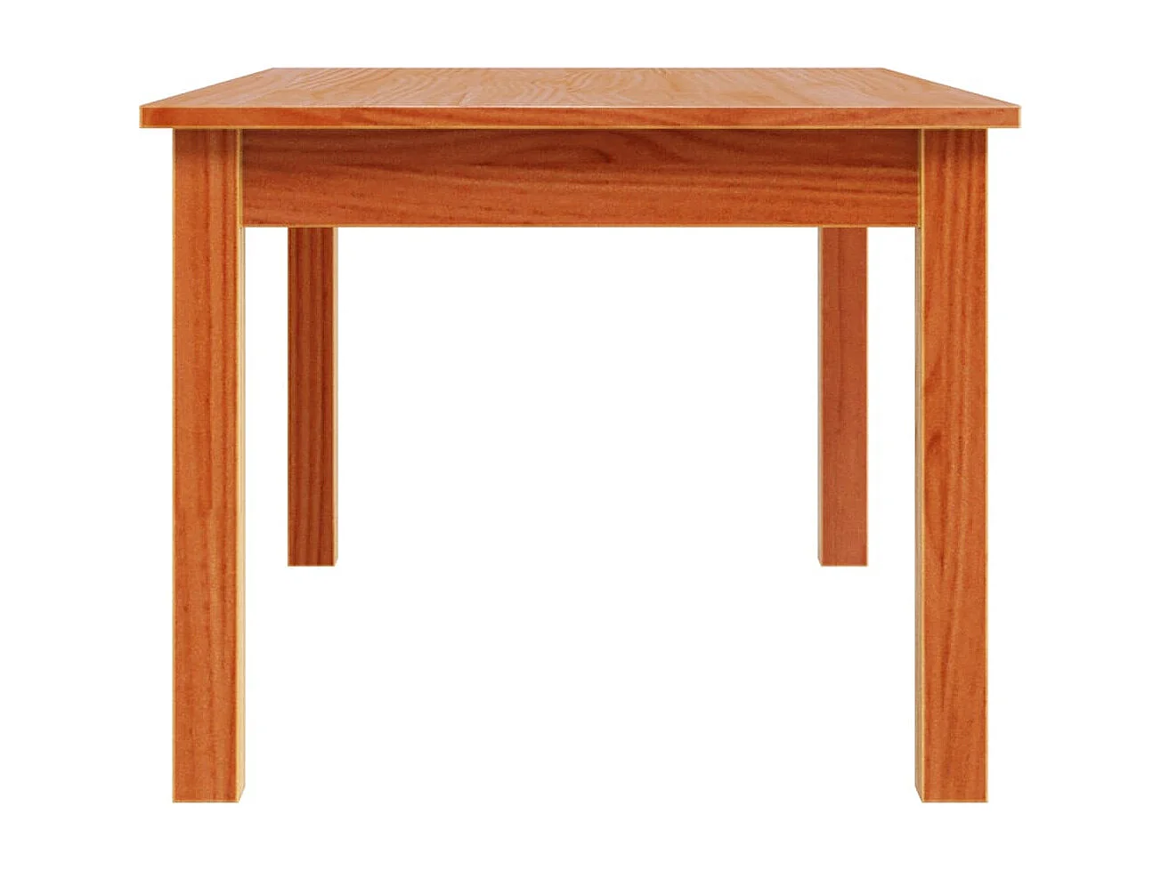 Table basse cire marron 80x50x40 cm bois massif de pin