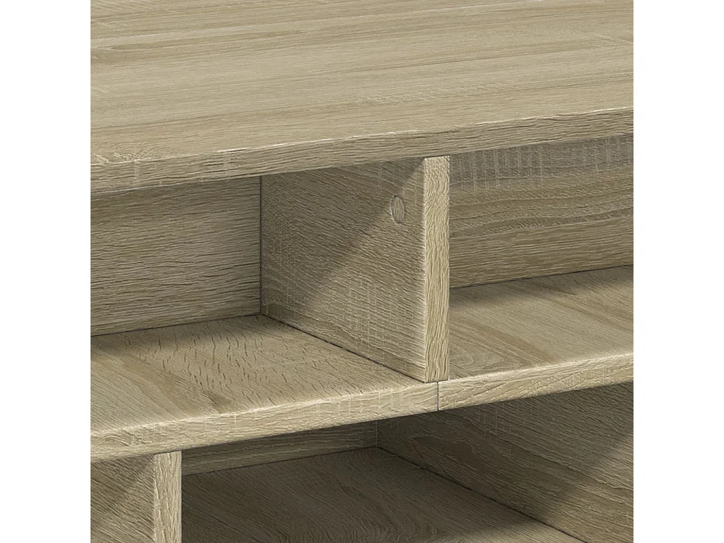 Table basse chêne sonoma 70x70x29 cm bois d'ingénierie