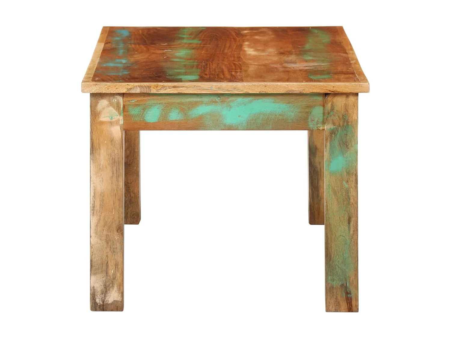 Table basse 100x55x45 cm bois de récupération massif