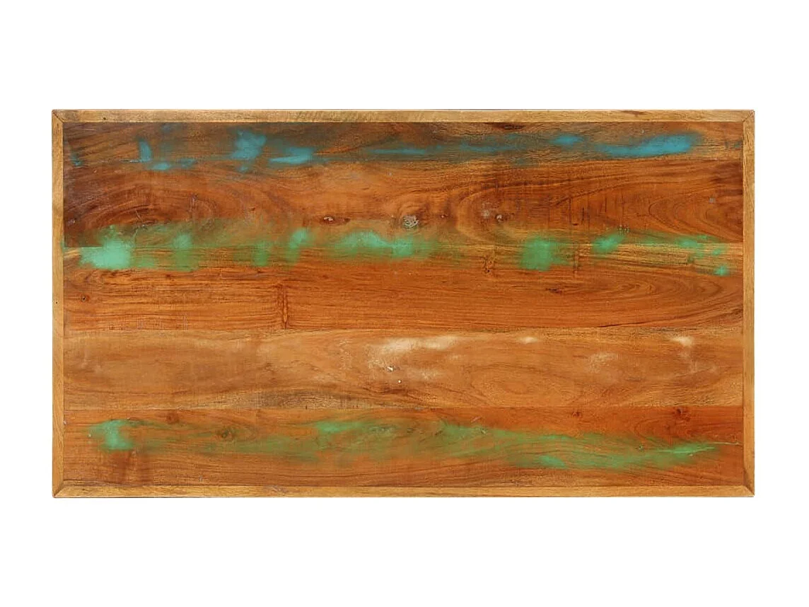 Table basse 100x55x45 cm bois de récupération massif