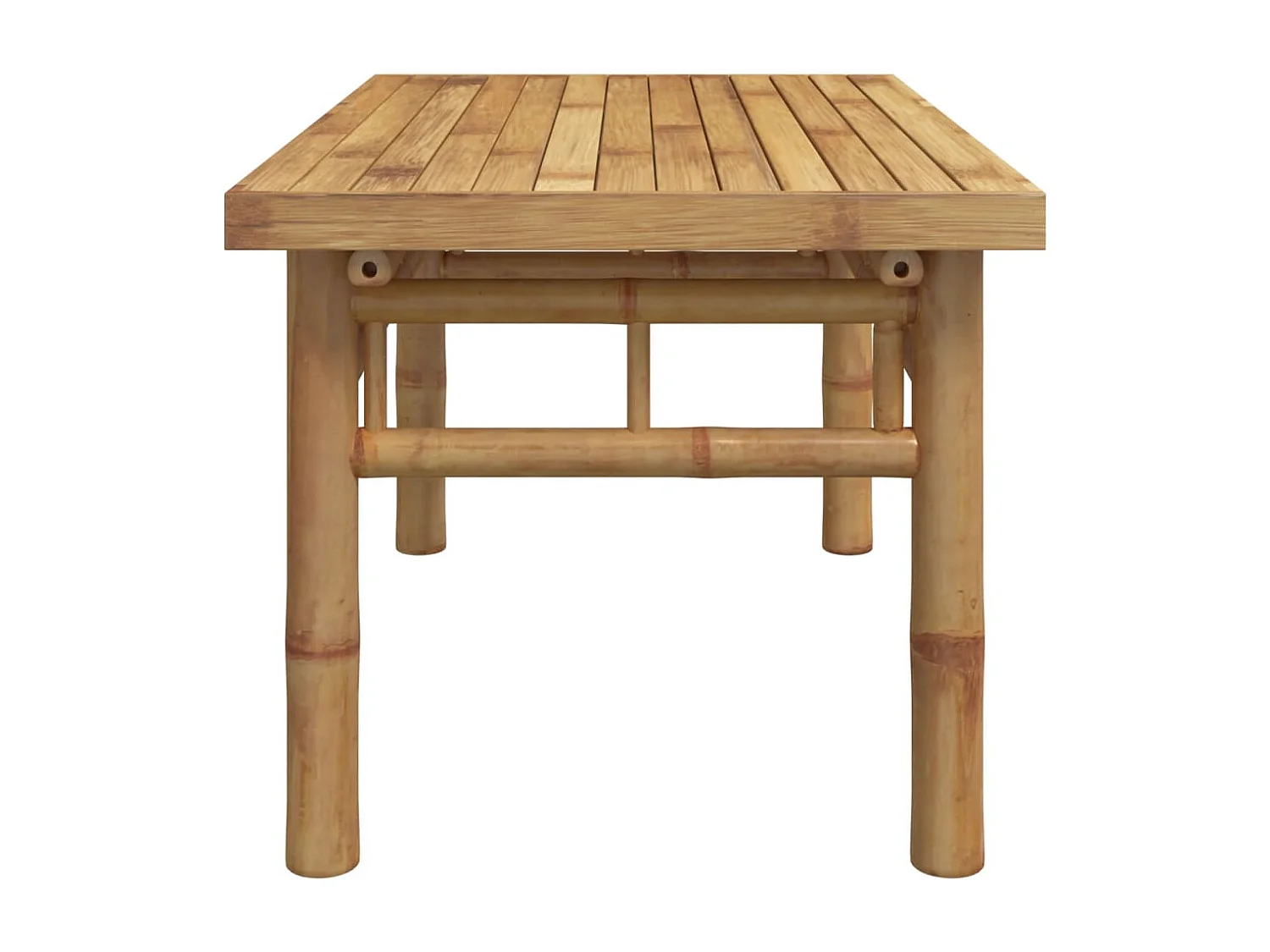 Mesa de centro de bambú 70x40x35 cm