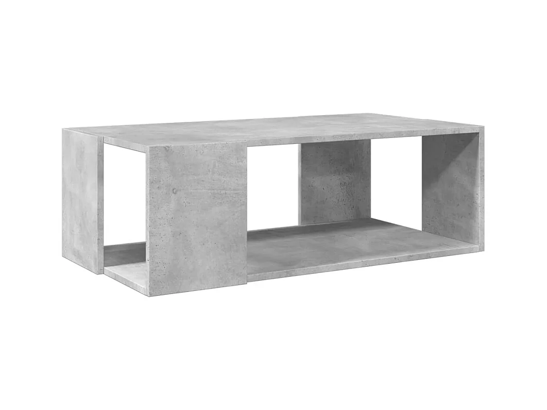 Mesa de centro madera de ingeniería gris hormigón 89,5x48x30 cm