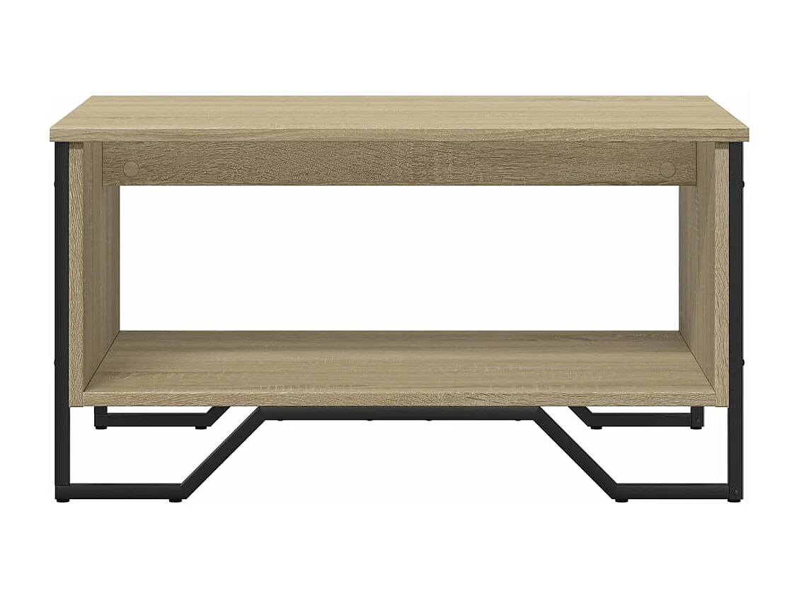 Table basse chêne sonoma 75x51x40 cm bois d'ingénierie