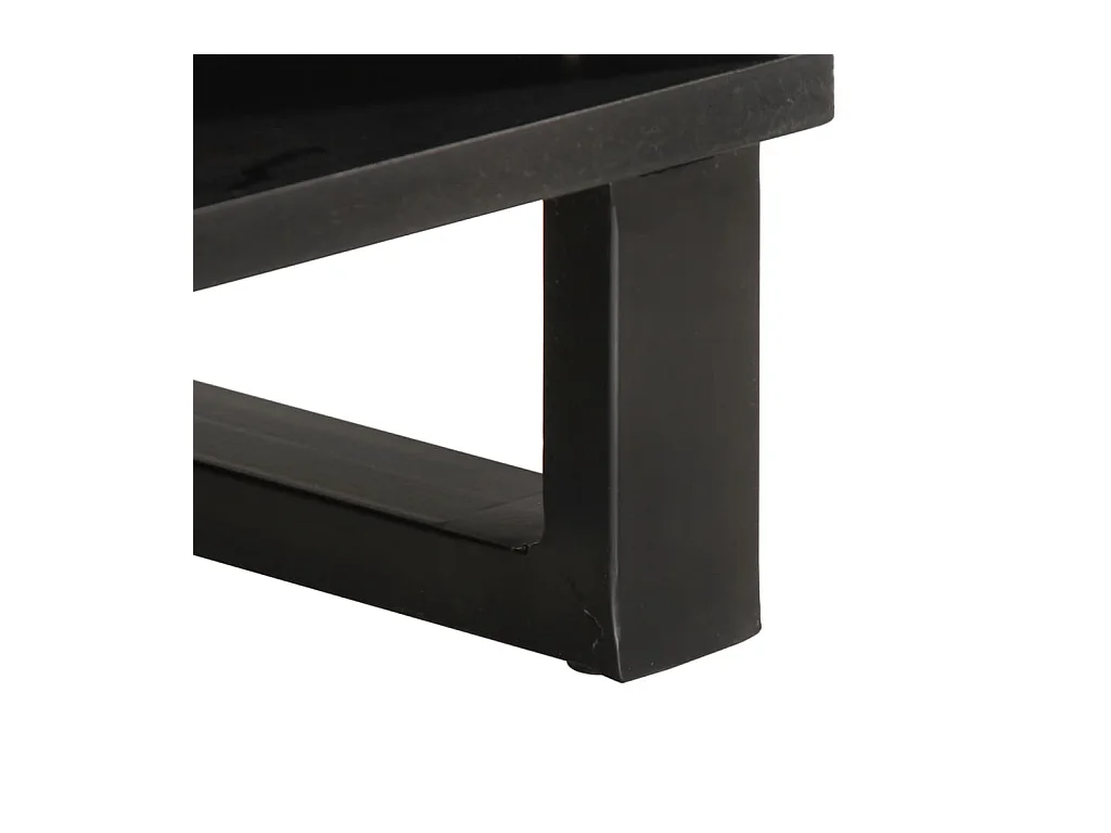 Mesa de centro madera maciza de acacia 80x51x40 cm