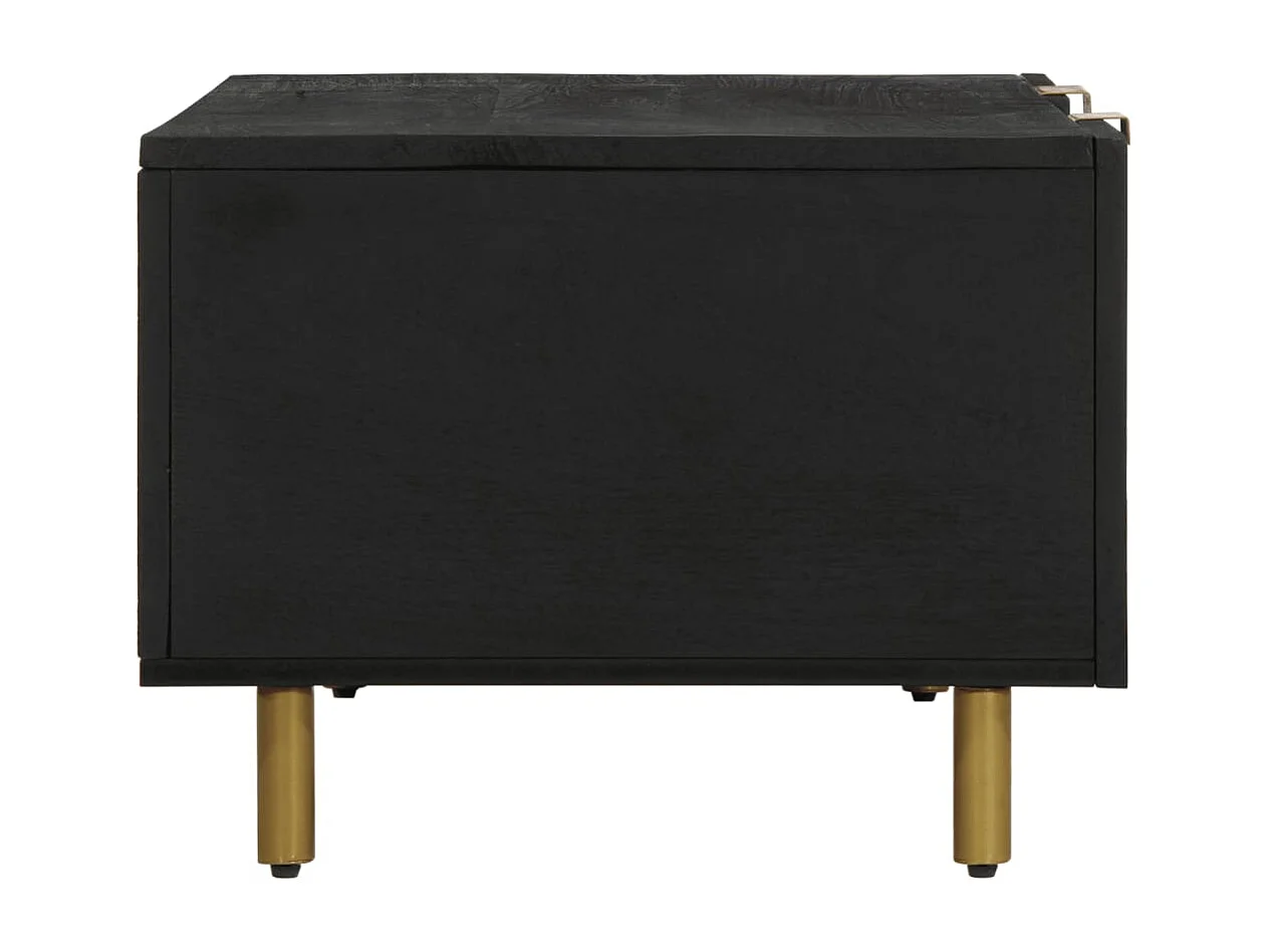 Table basse noir 100x54x40 cm bois d'ingénierie