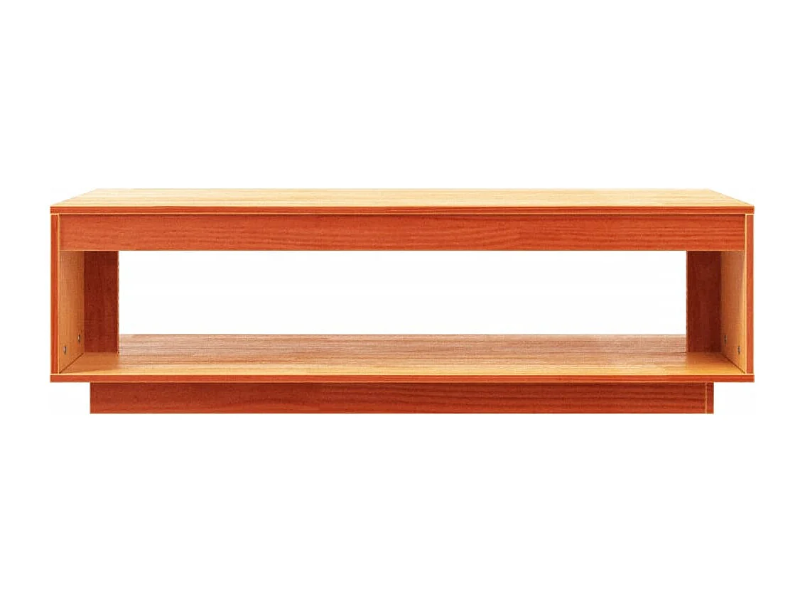 Mesa de centro 110x50x33,5 cm pinho maciço castanho mel