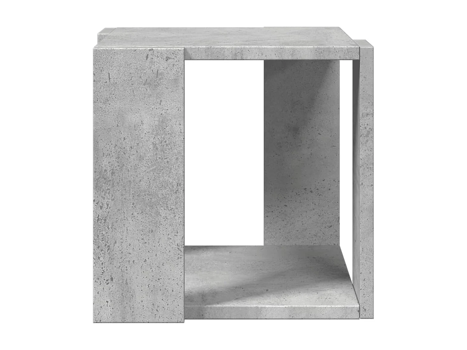 Salontafel 32x32x30 cm bewerkt hout betongrijs