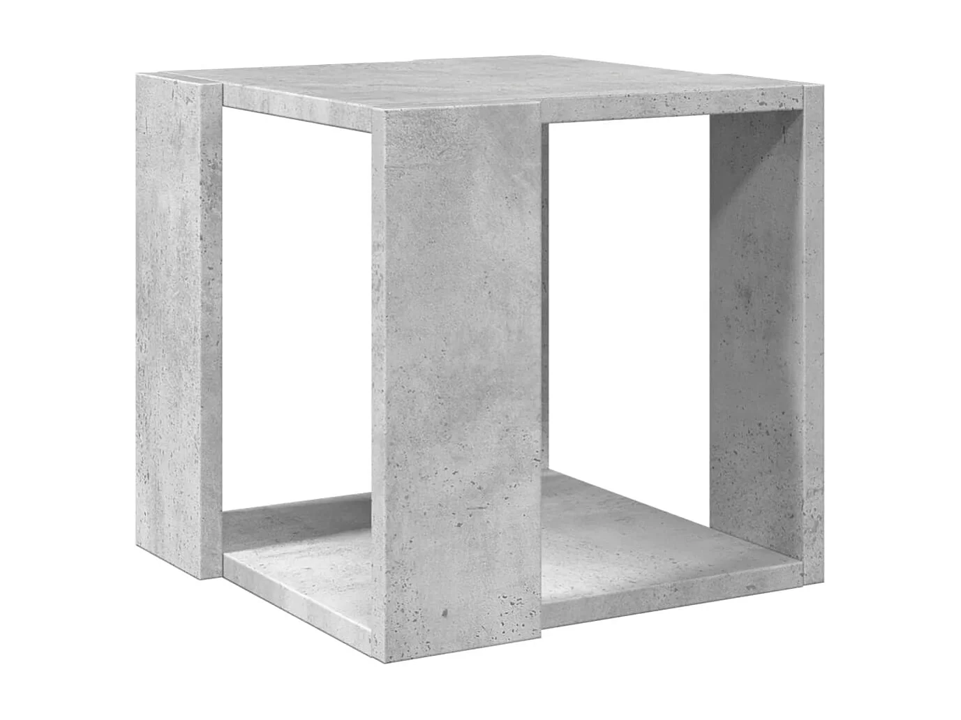 Table basse gris béton 32x32x30 cm bois d'ingénierie