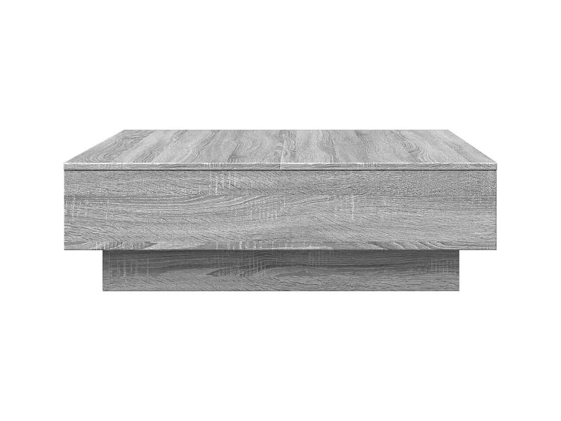 Table basse Sonoma gris 90x90x28 cm Bois d'ingénierie