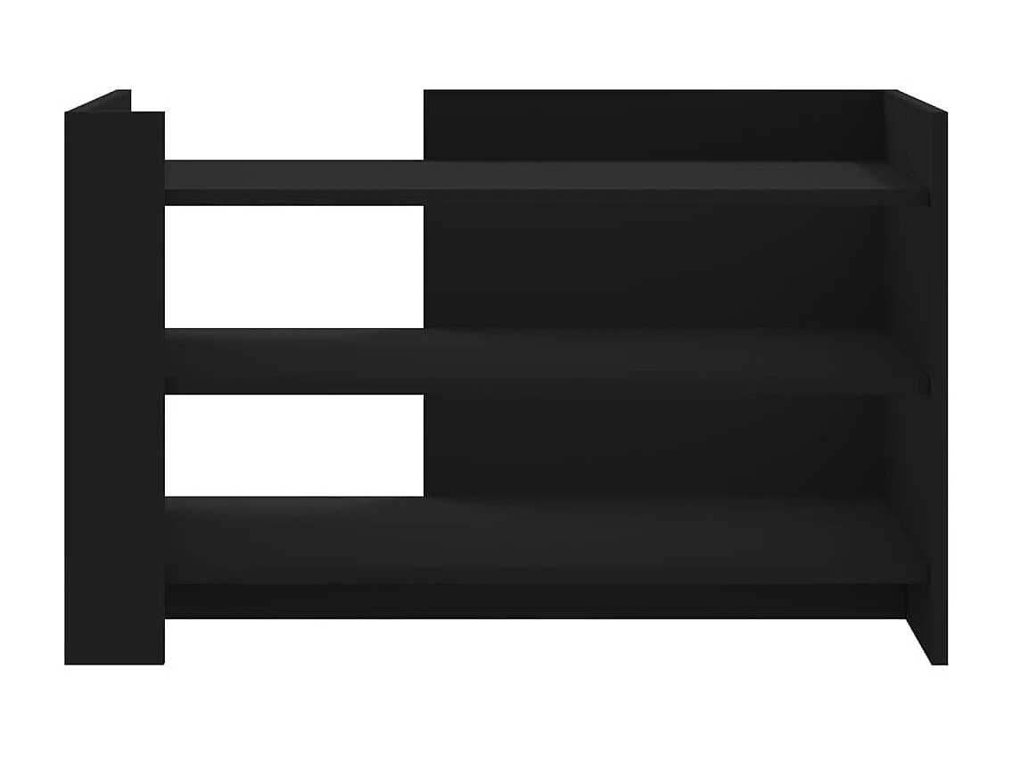 Salontafel 80x50x50 cm bewerkt hout zwart