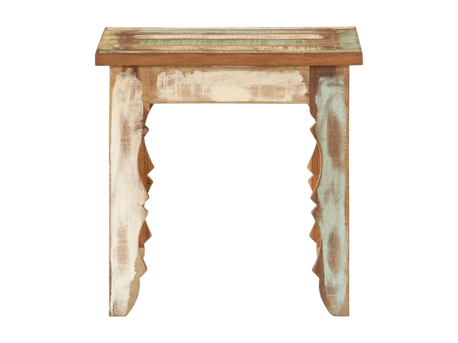 Table basse 40x40x40 cm Bois de récupération solide