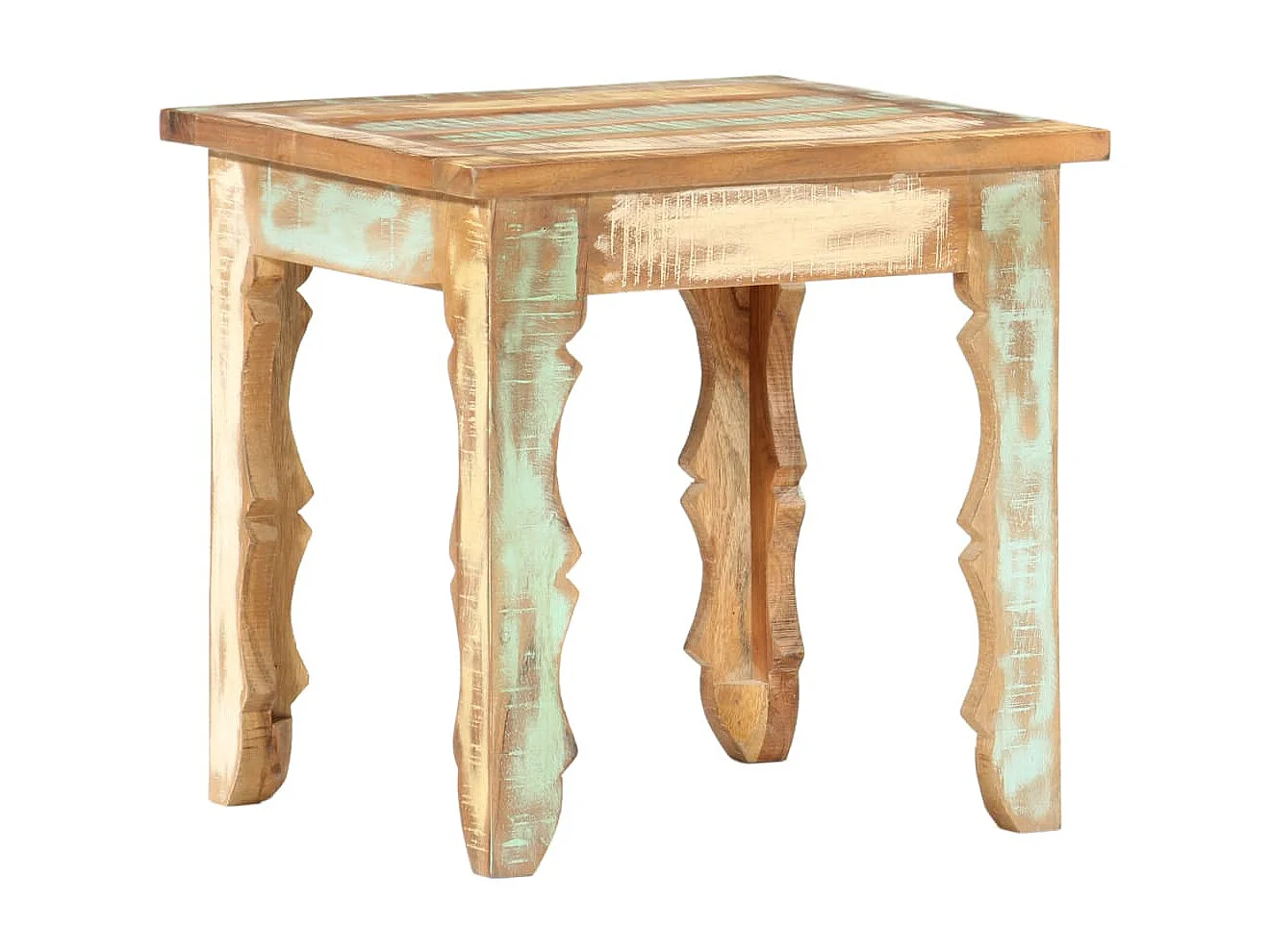 Table basse 40x40x40 cm Bois de récupération solide