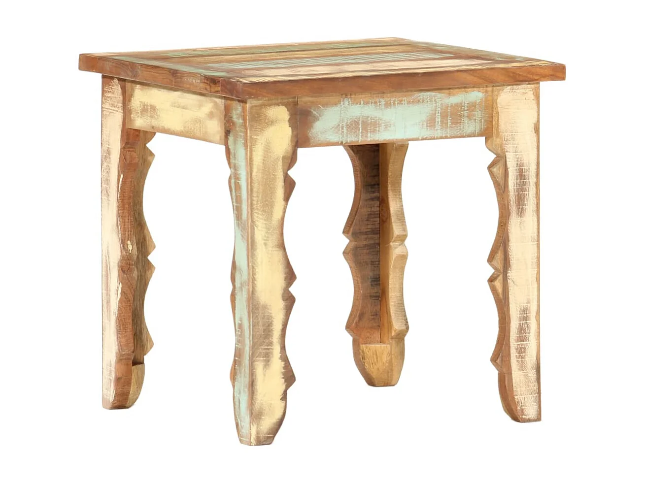 Table basse 40x40x40 cm Bois de récupération solide