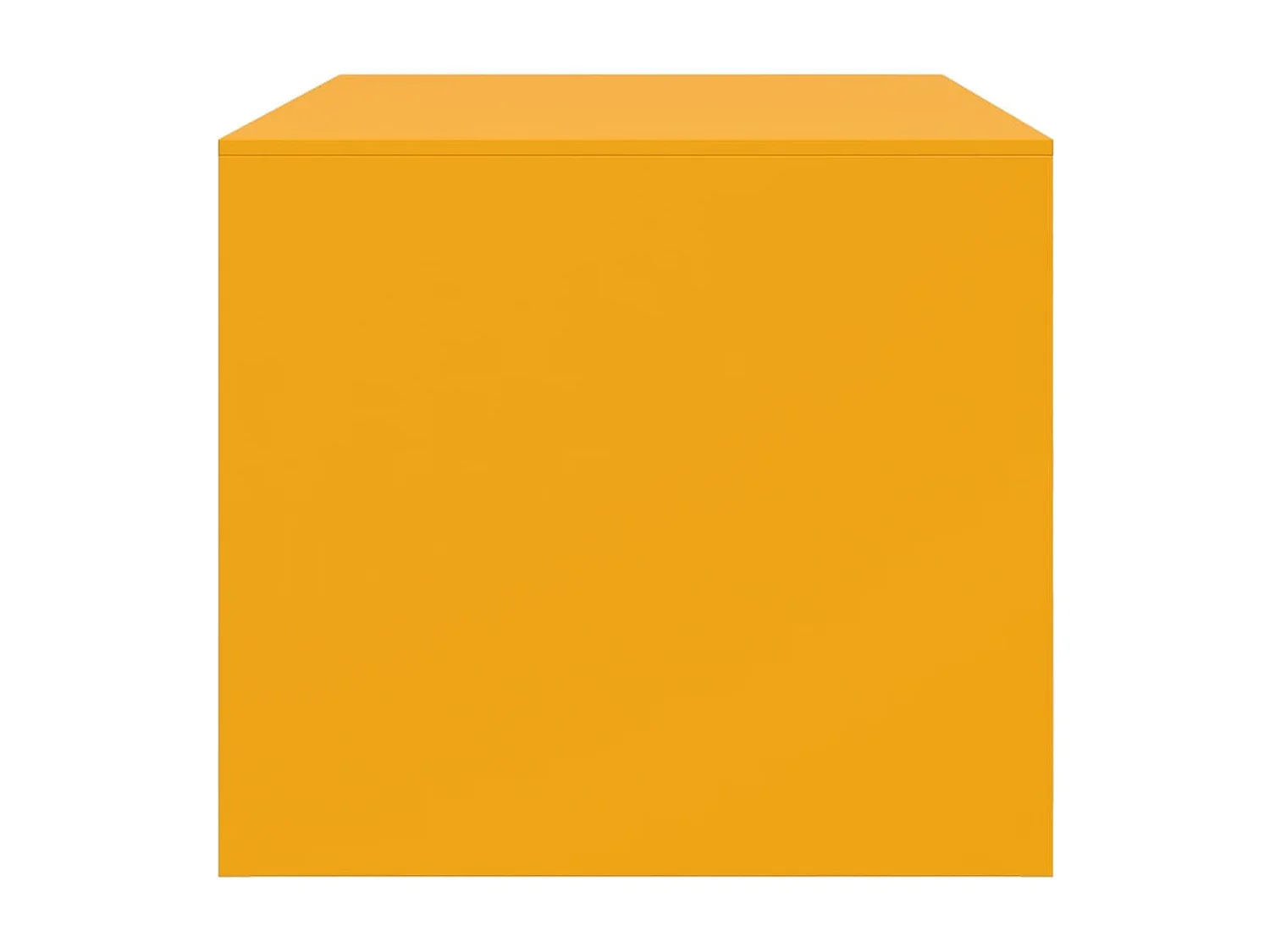 Table basse Jaune moutarde 67x50x44 cm acier