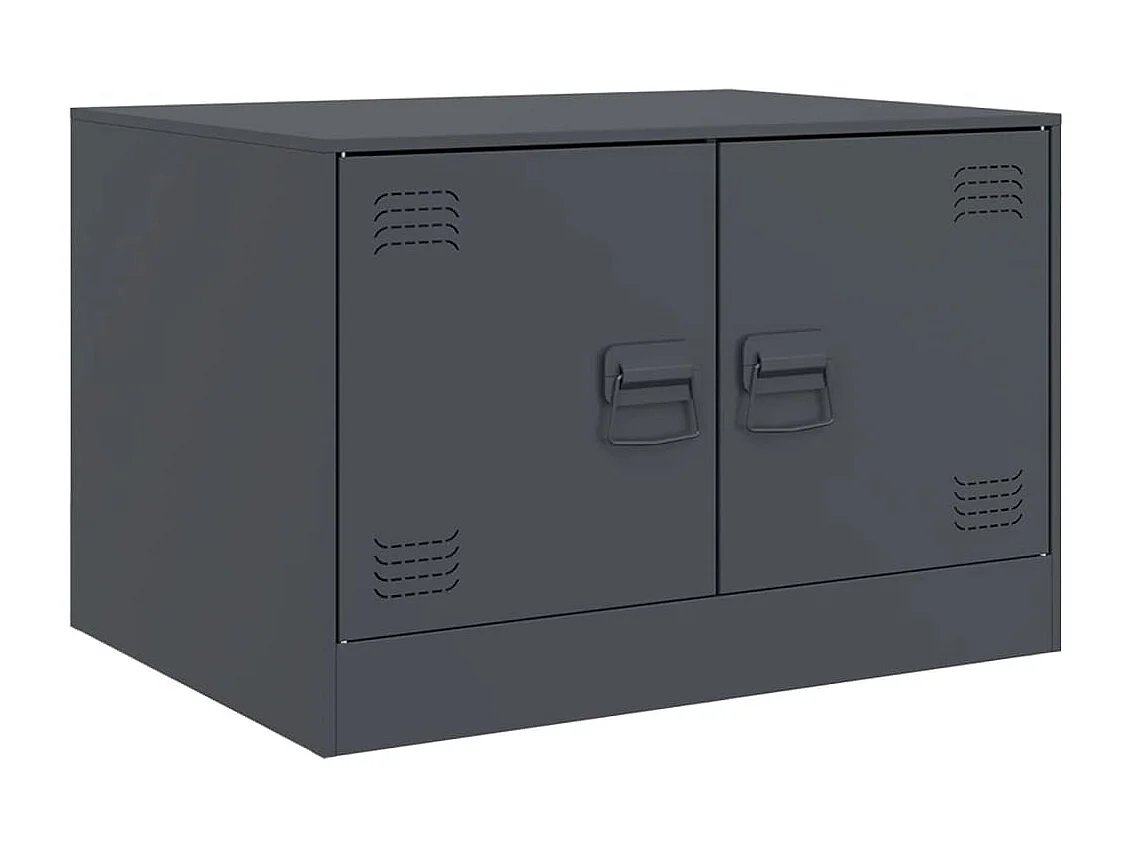 Mesa de centro acero gris antracita 67x50x44 cm