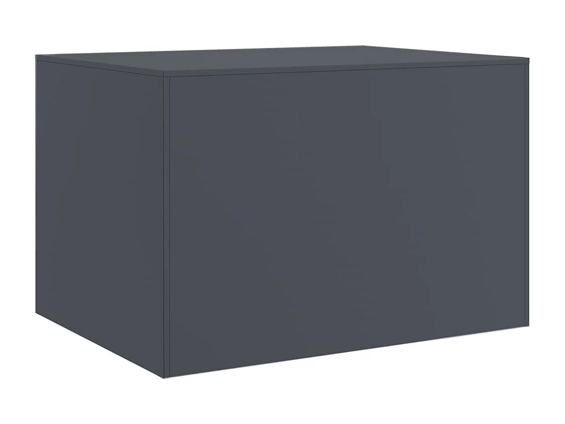 Mesa de centro acero gris antracita 67x50x44 cm