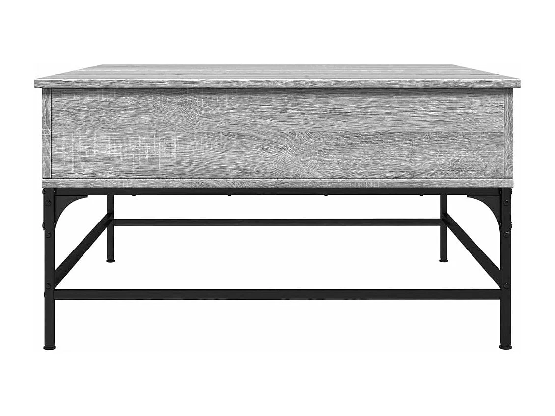 Mesa de centro madera ingeniería gris Sonoma 80x80x45 cm