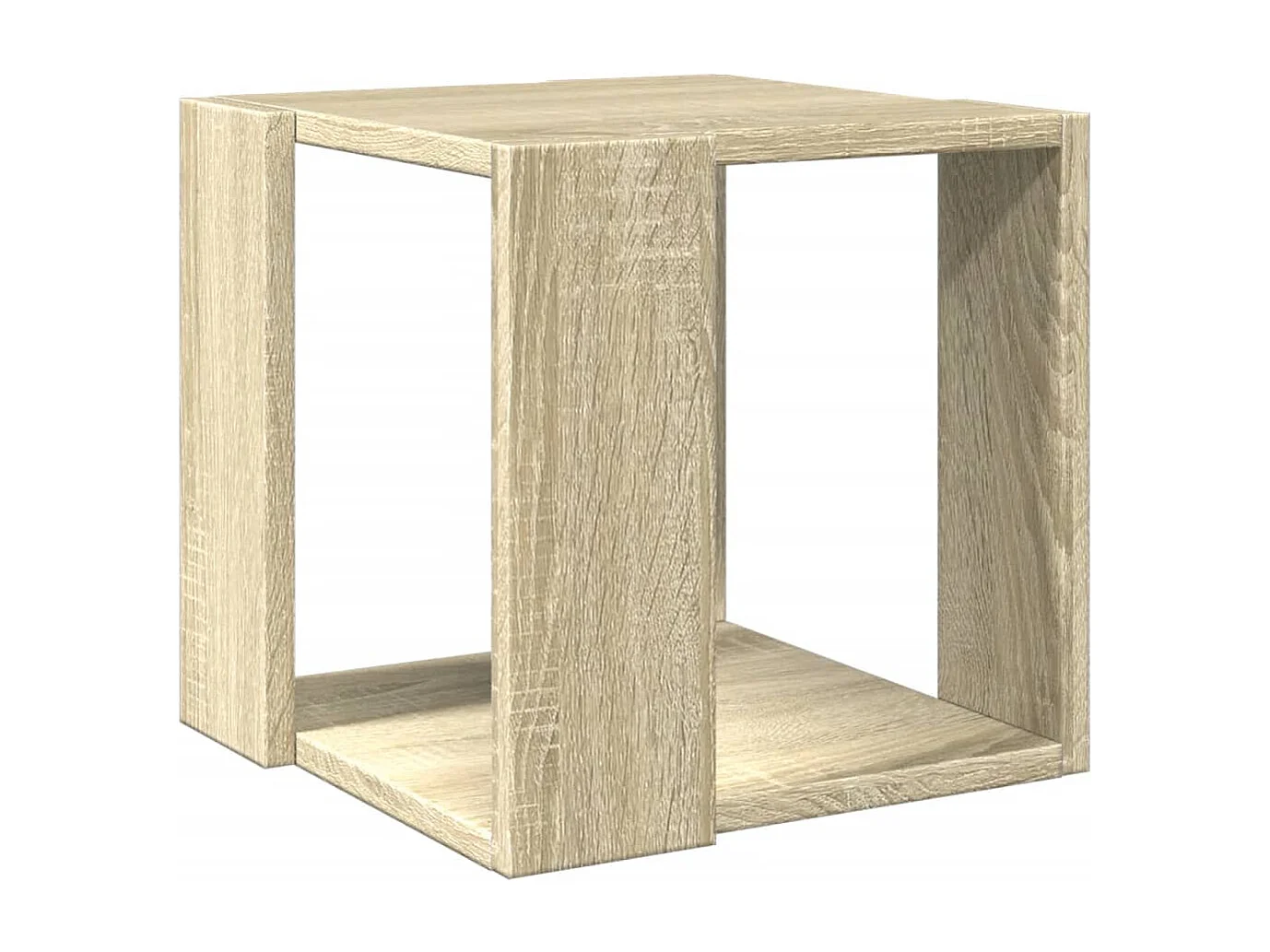 Salontafel 32x32x30 cm bewerkt hout sonoma eikenkleurig