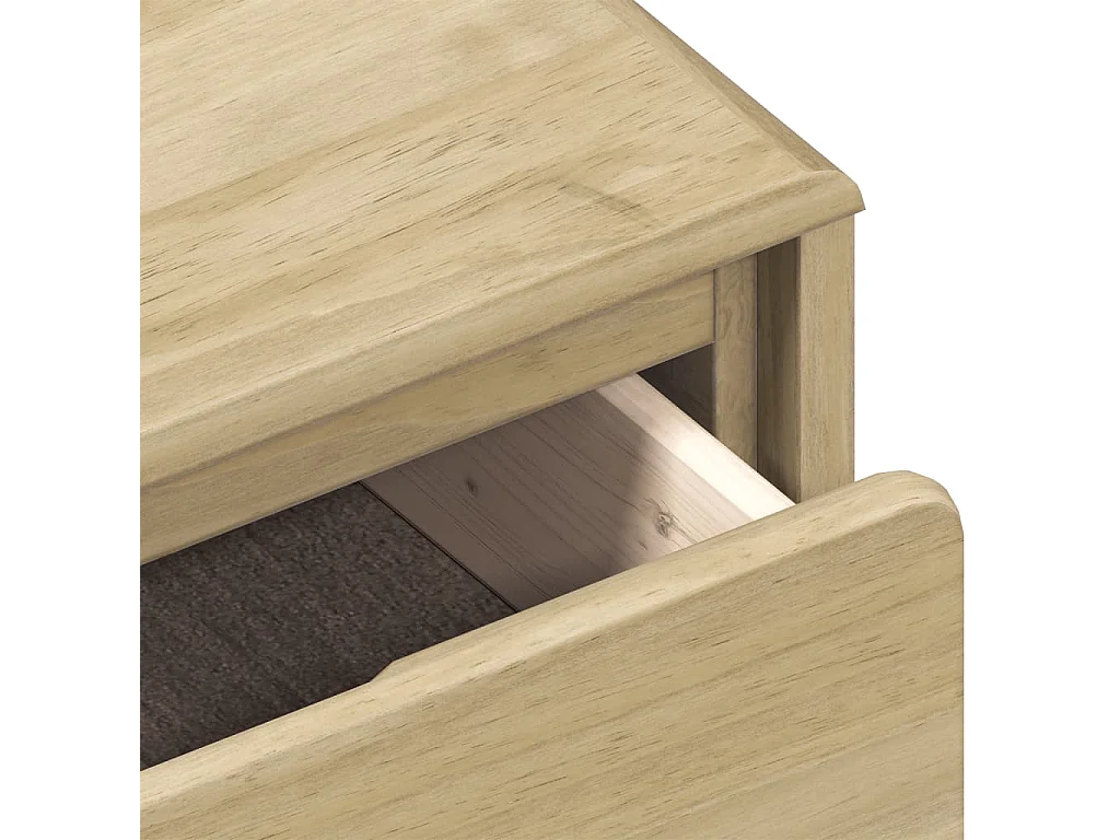 Table basse SAUDA chêne 99x55x45 cm bois de pin massif