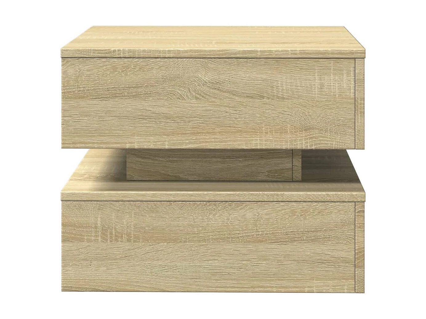 Salontafel met LED-verlichting 50x50x40 cm sonoma eiken