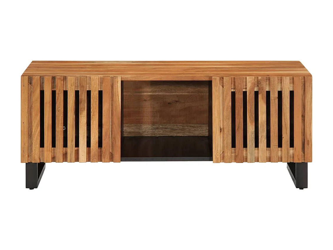 Table basse 100x55x40 cm bois massif d'acacia