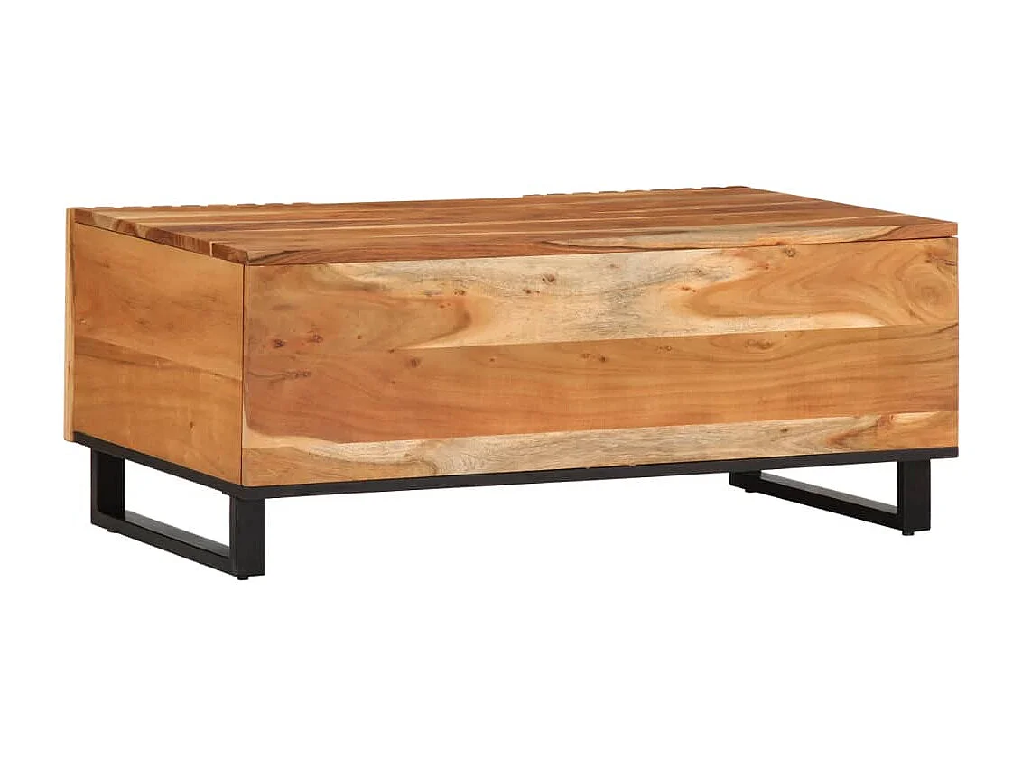 Table basse 100x55x40 cm bois massif d'acacia