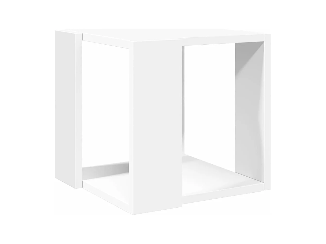Mesa de centro 32x32x30 cm derivados de madeira branco