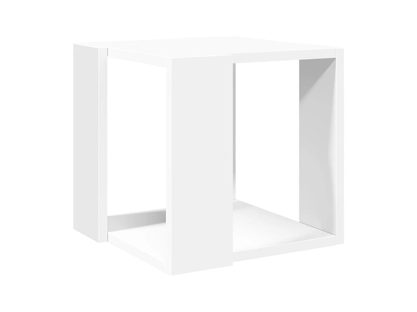 Mesa de centro 32x32x30 cm derivados de madeira branco
