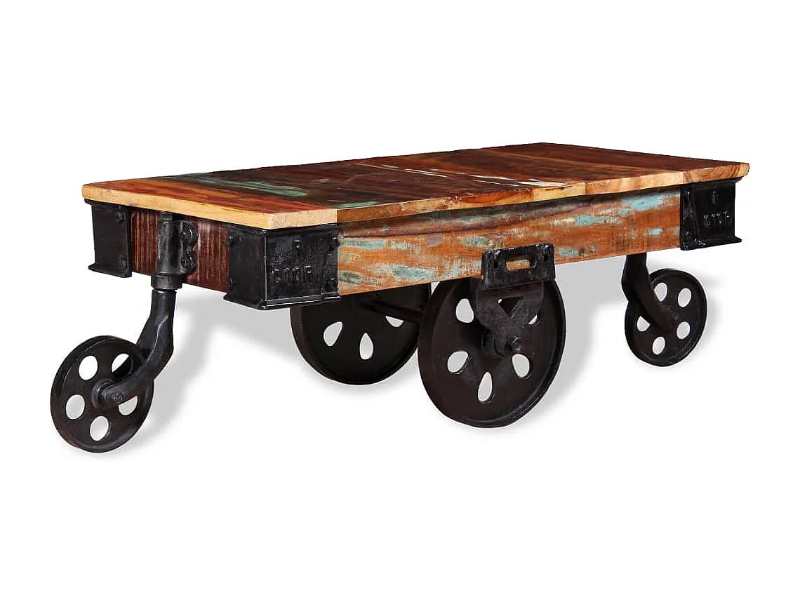 Table basse Bois de récupération 90 x 45 x 35 cm