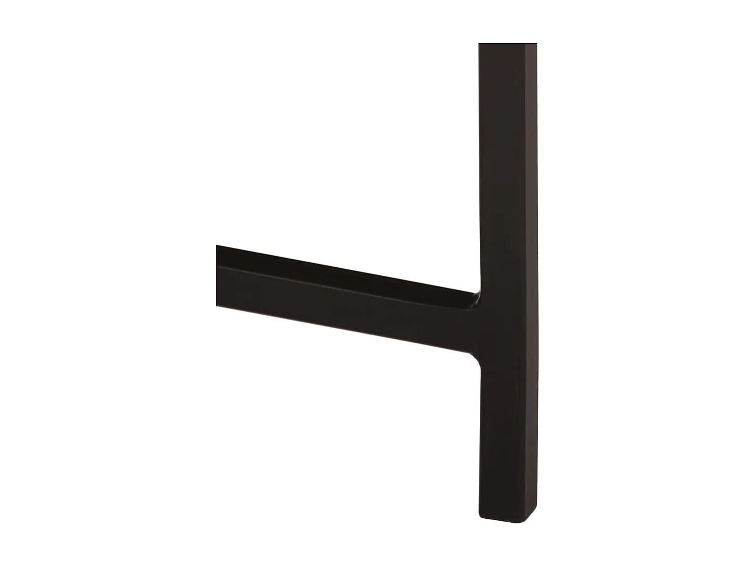 Mesa de centro hierro y madera maciza de mango 45x45x40 cm