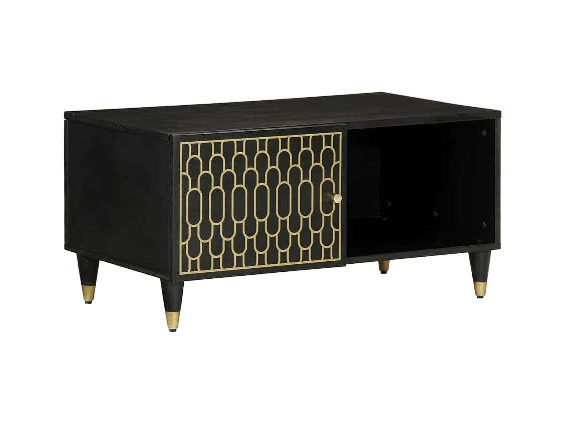 Mesa de centro 80x50x40 cm madeira de mangueira maciça