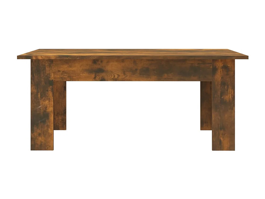 Mesa de centro madera contrachapada roble ahumado 100x60x42 cm