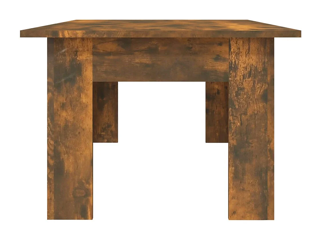 Mesa de centro madera contrachapada roble ahumado 100x60x42 cm
