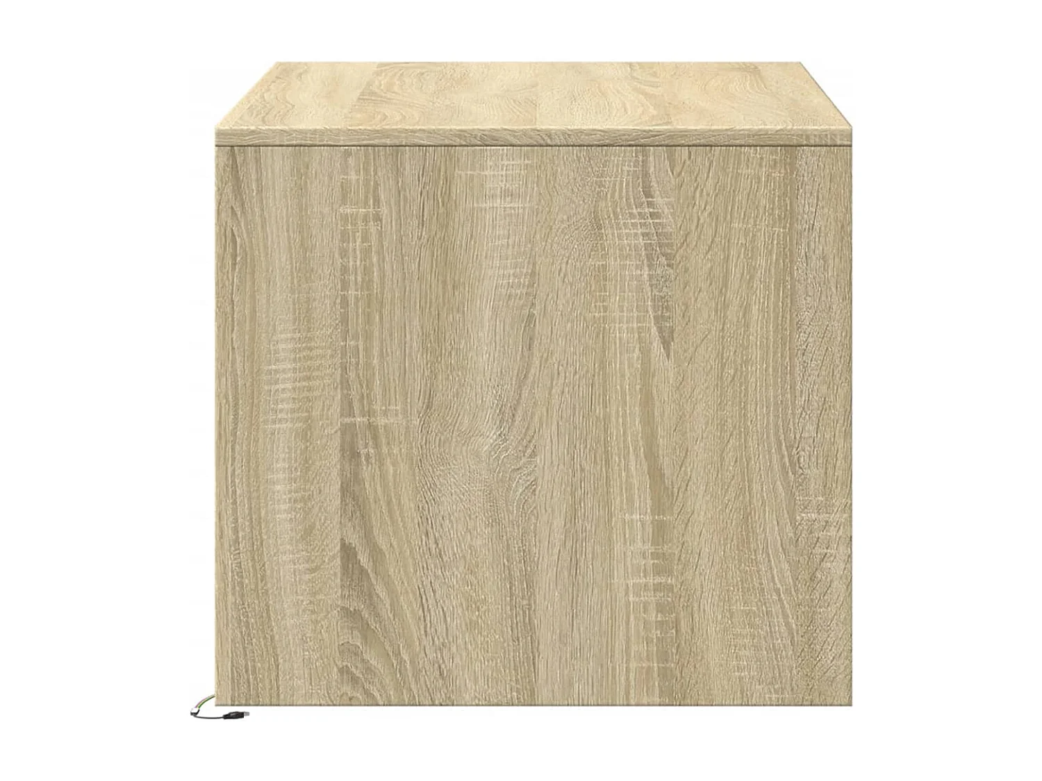 Table basse avec lumières LED chêne sonoma bois d'ingénierie