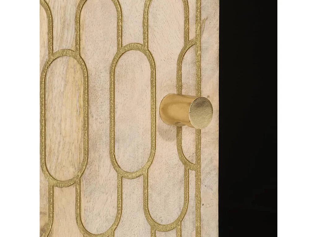 Mesa de centro de madera maciza mango 100x54x40 cm