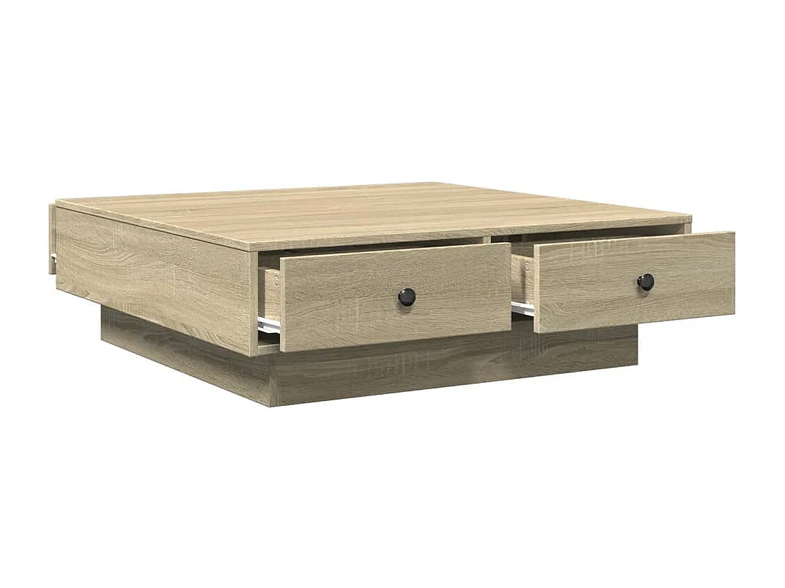 Table basse Chêne sonoma 90x90x28 cm Aggloméré