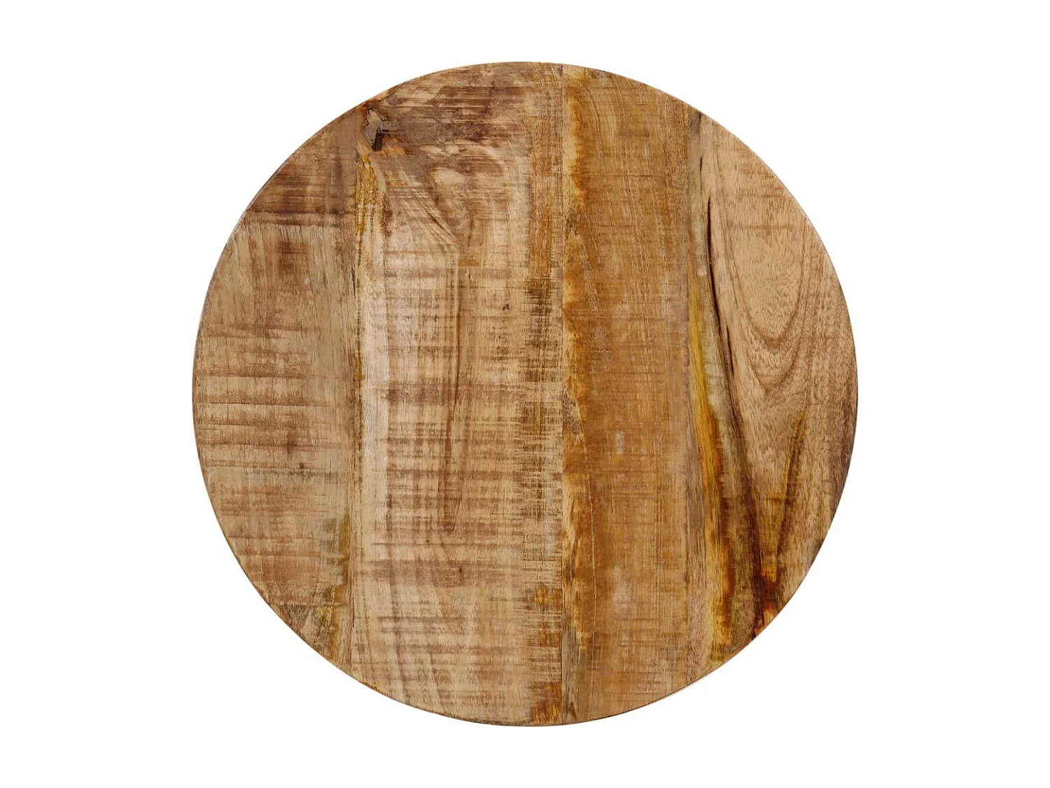 Table basse 35x35x45 cm bois de manguier solide et fer