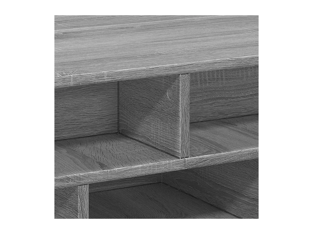 Table basse sonoma gris 70x70x29 cm bois d'ingénierie