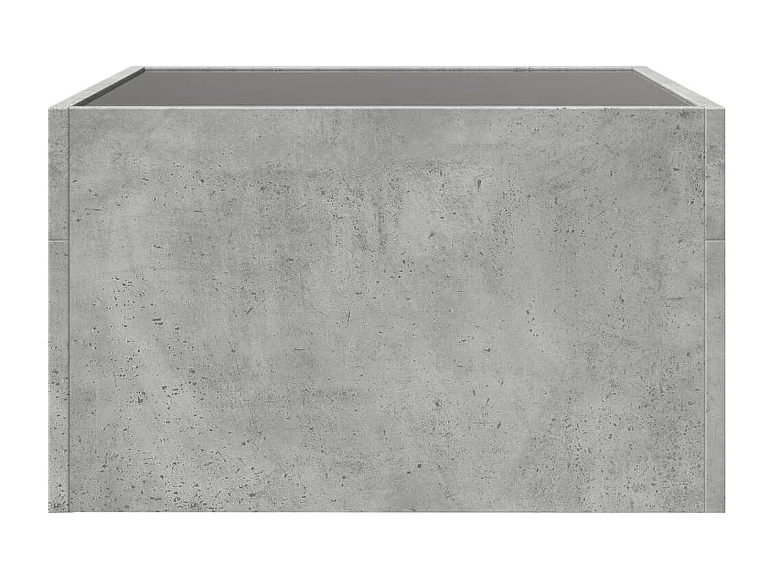 Mesa de centro con Infinity LED gris hormigón 50x50x30 cm