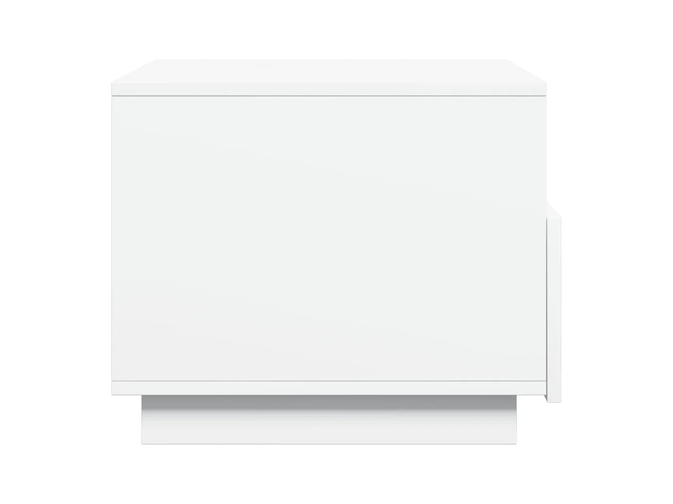 Table basse avec lumières LED blanc 50x49x40 cm