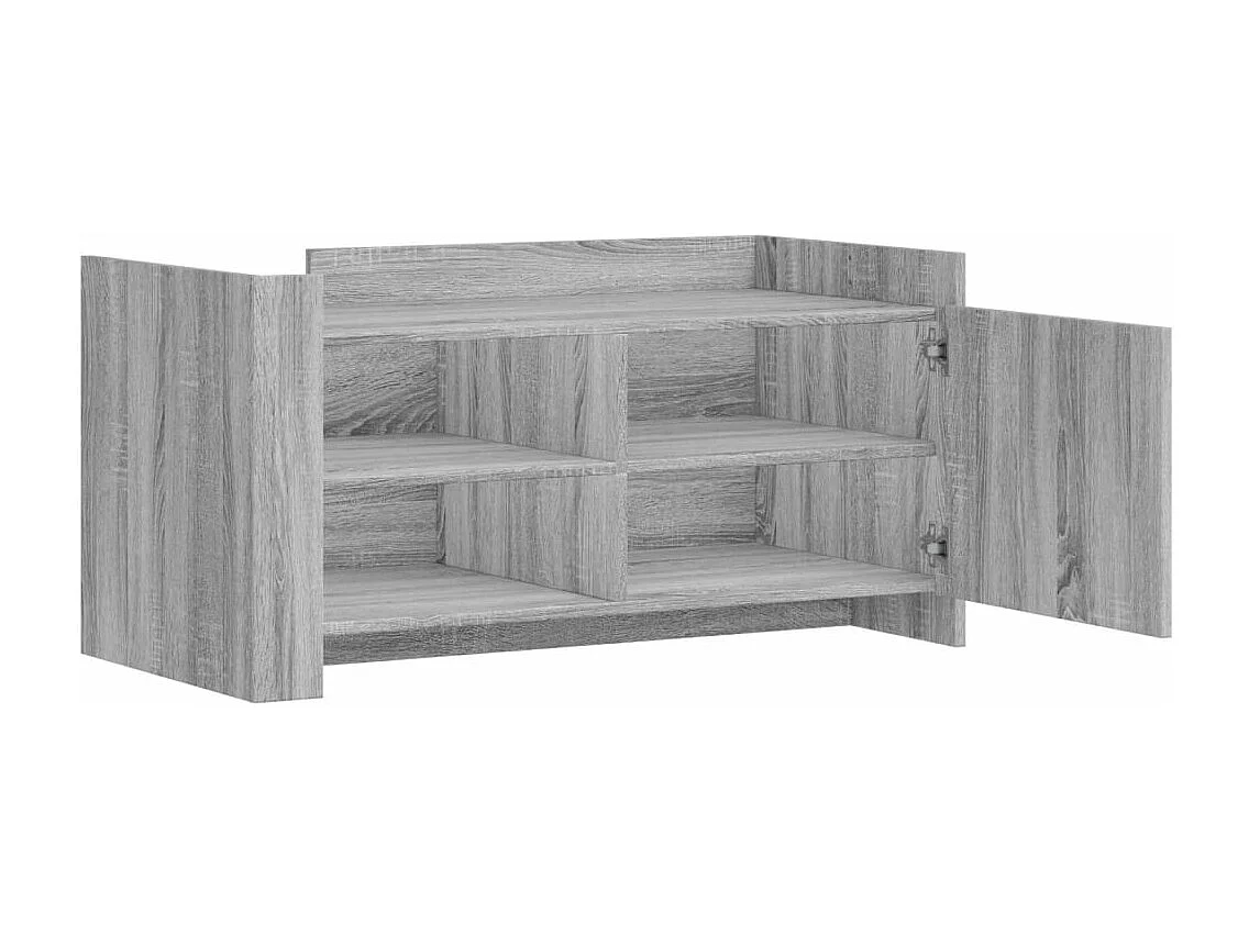 Mesa de centro madera de ingeniería gris Sonoma 100x50x50 cm