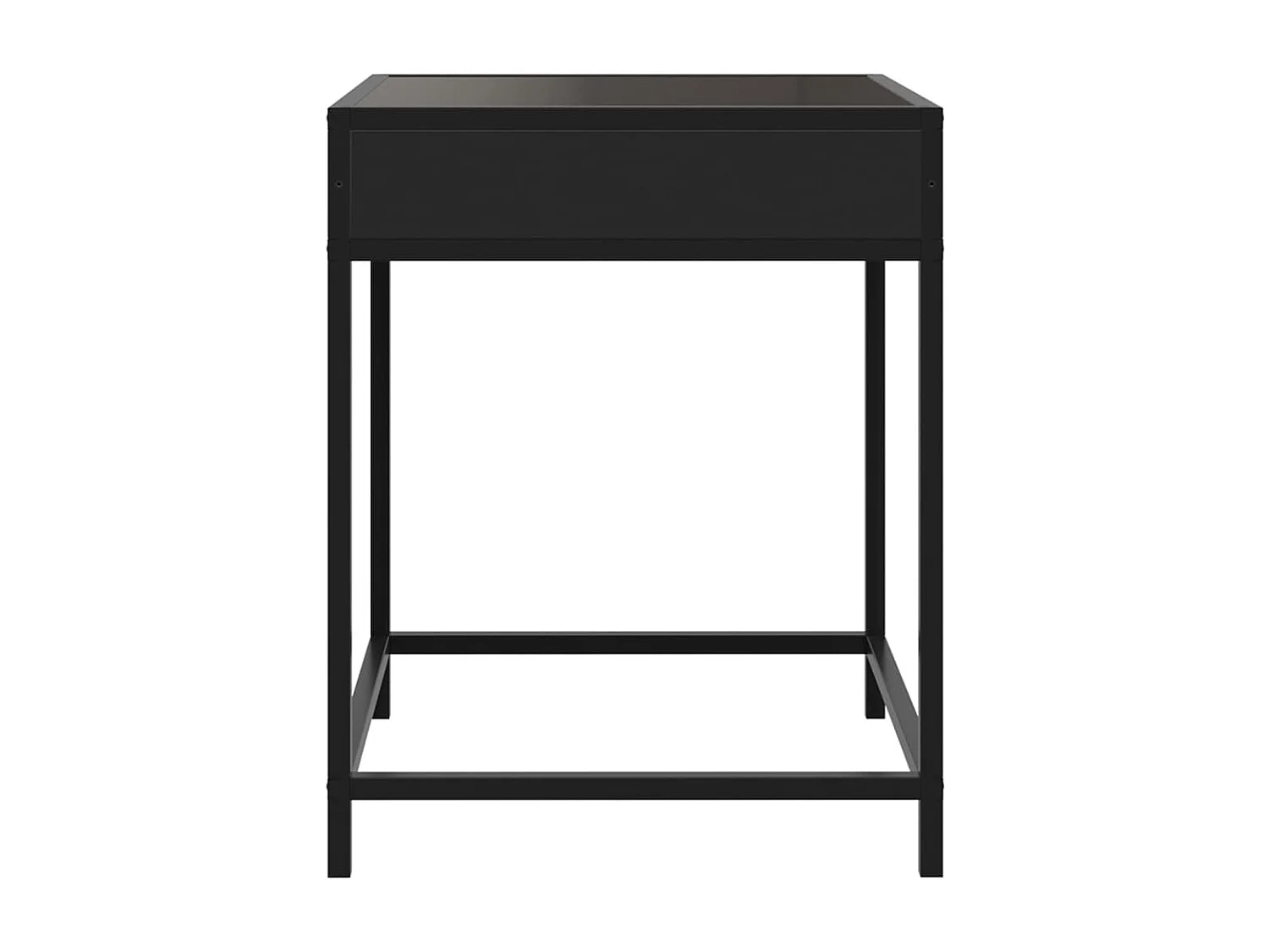 Table basse avec LED Infinity noir 40x40x51 cm
