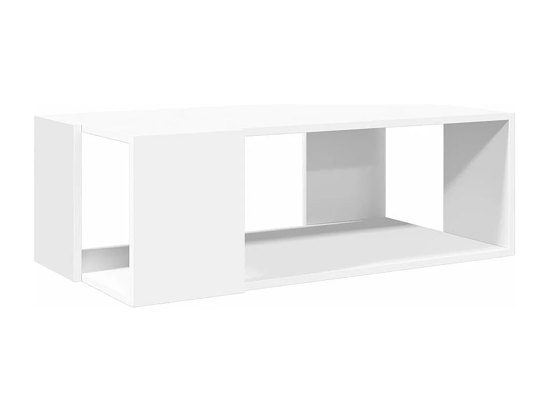 Table basse blanc 89,5x48x30 cm bois d’ingénierie