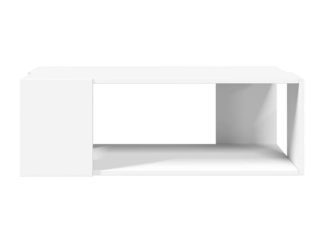 Table basse blanc 89,5x48x30 cm bois d’ingénierie