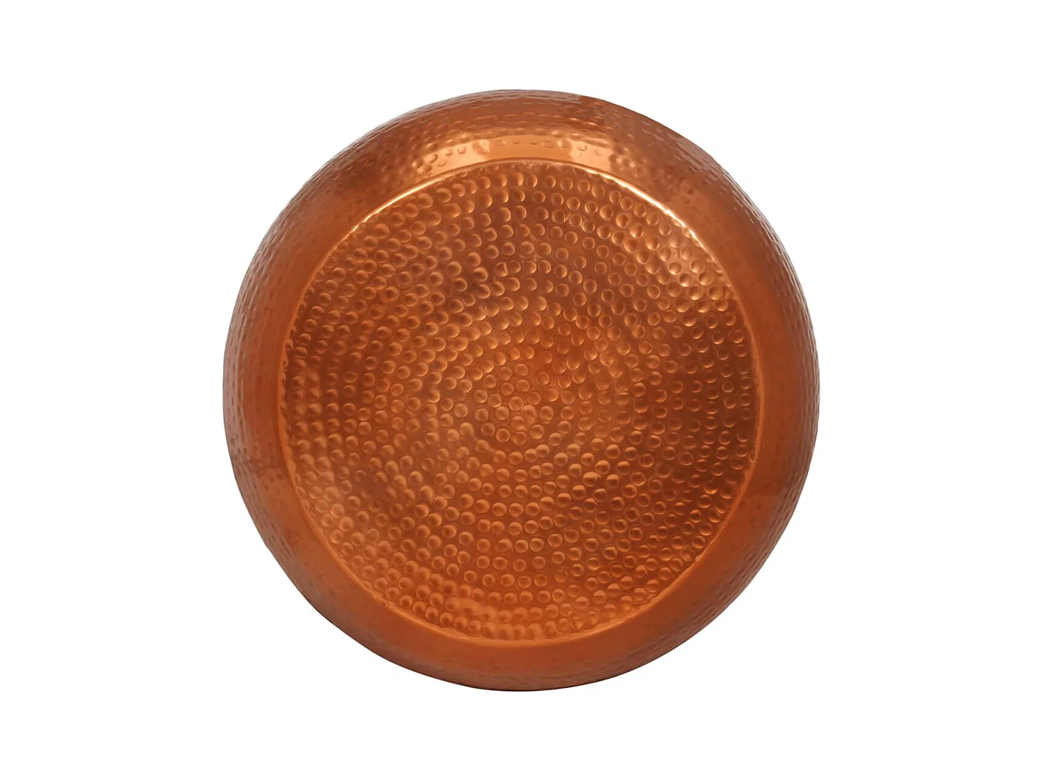 Mesa de centro de aluminio color latón Ø55x28 cm