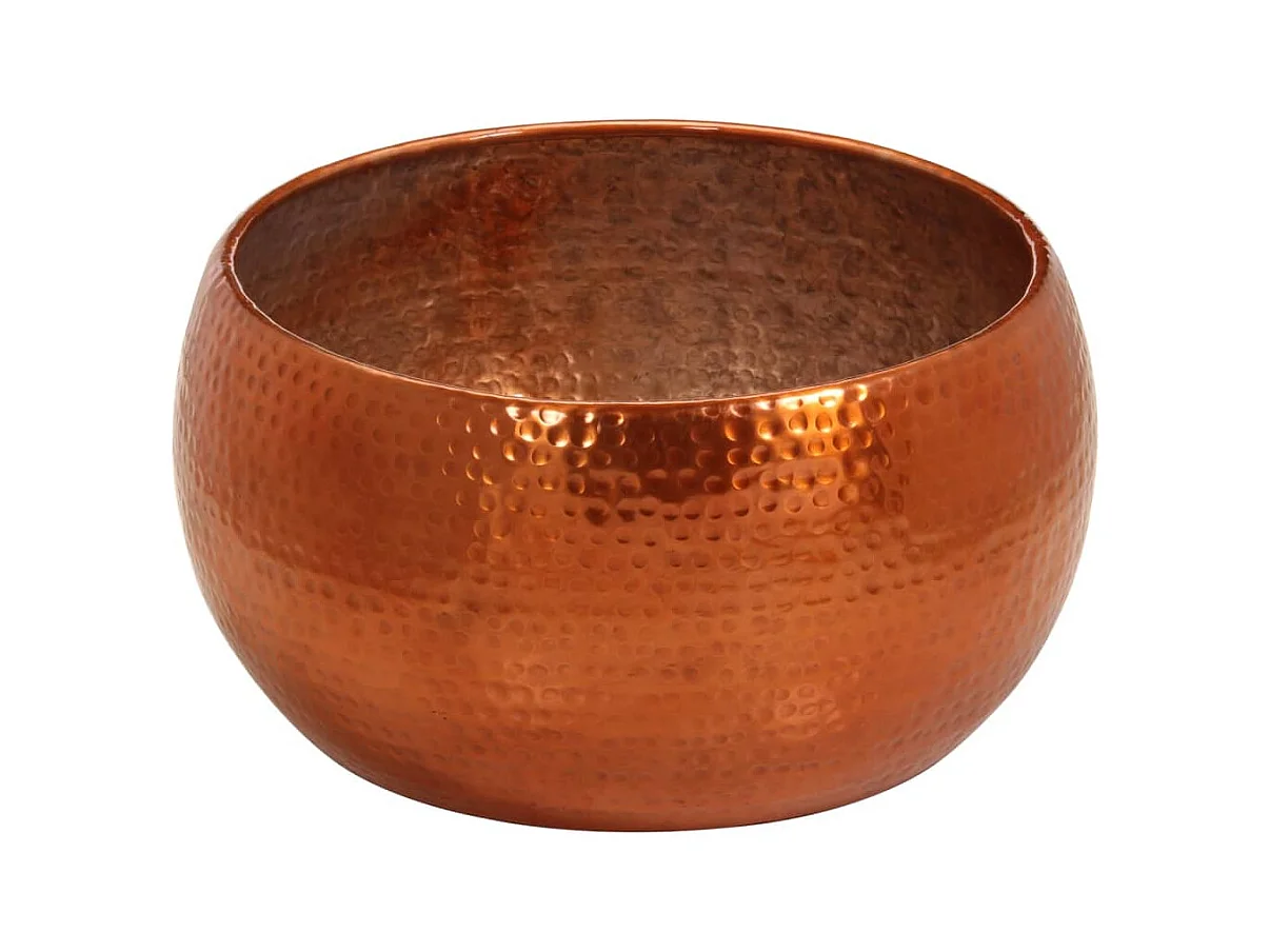 Mesa de centro de aluminio color latón Ø55x28 cm