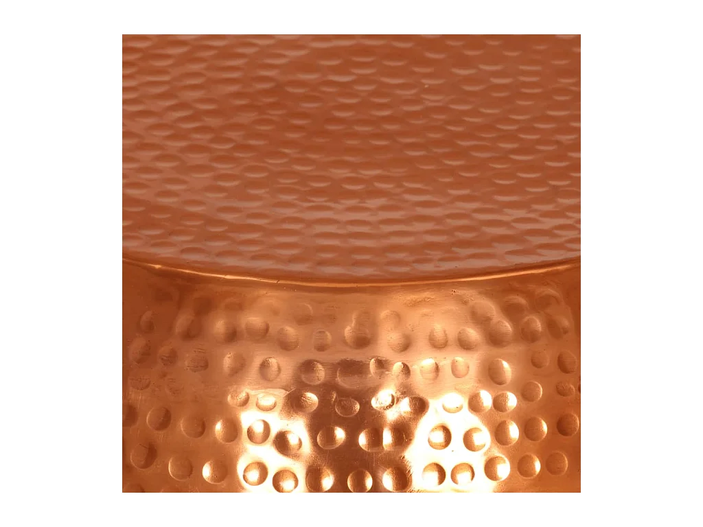 Mesa de centro de aluminio color latón Ø55x28 cm