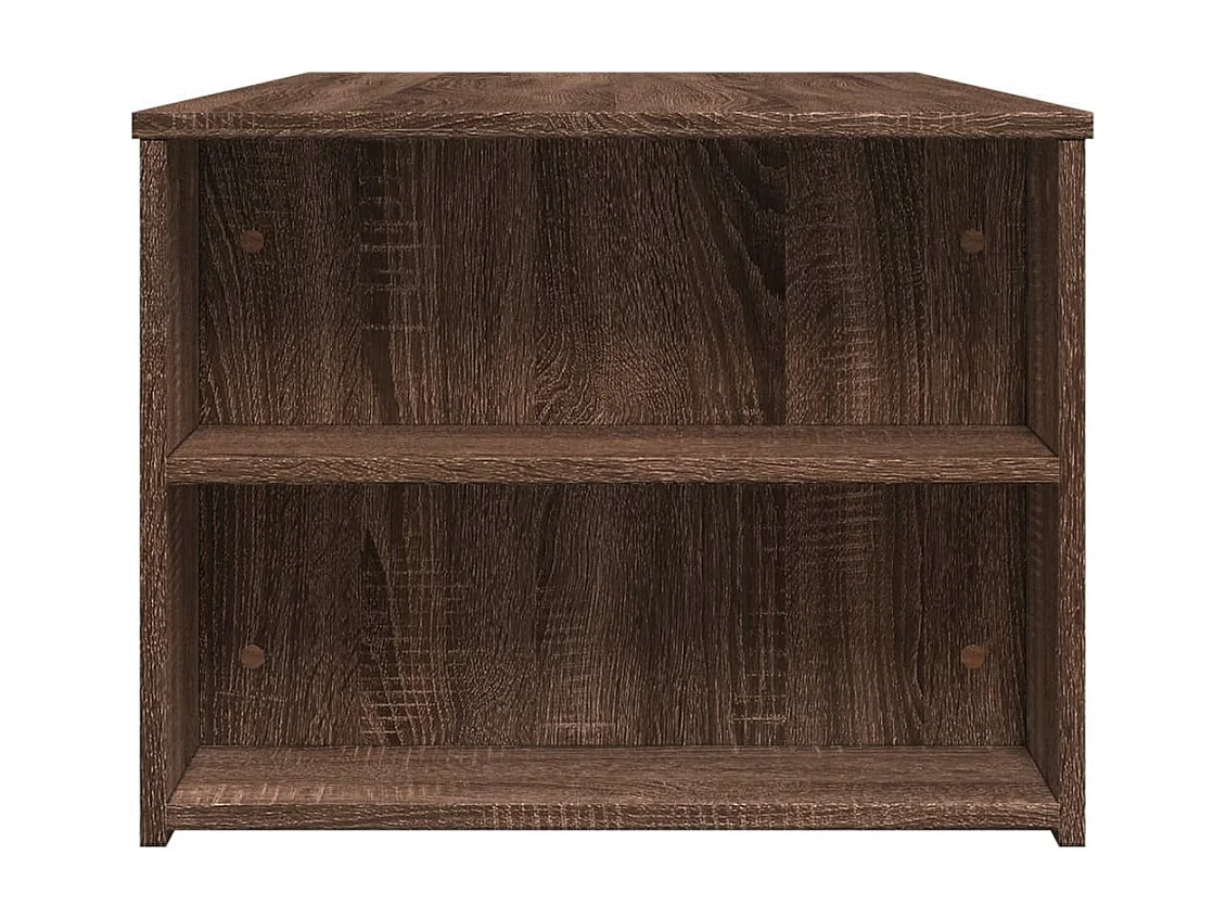 Table basse chêne marron 102x55x42 cm bois d'ingénierie
